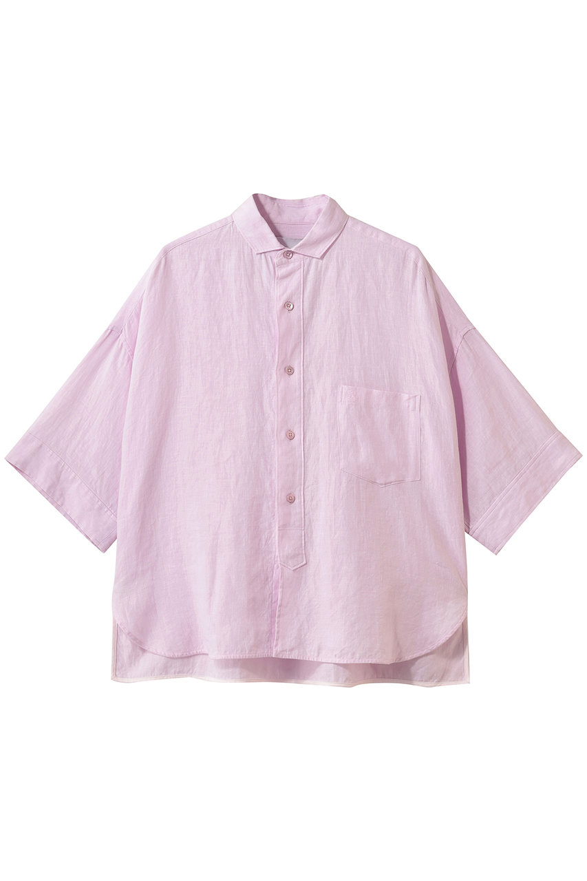 ティッカ/TICCAの【予約販売】リネン半袖シャツ(ベイビーピンク/0261401404)