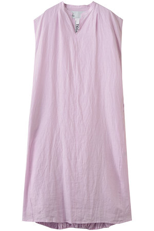 ティッカ/TICCAのリネンフレンチスリーブバルーンドレス(110500/110503)