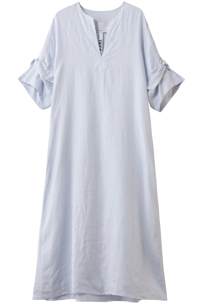 ティッカ/TICCAの【予約販売】リネンツイストスリーブワンピース(サックス/0261407405)