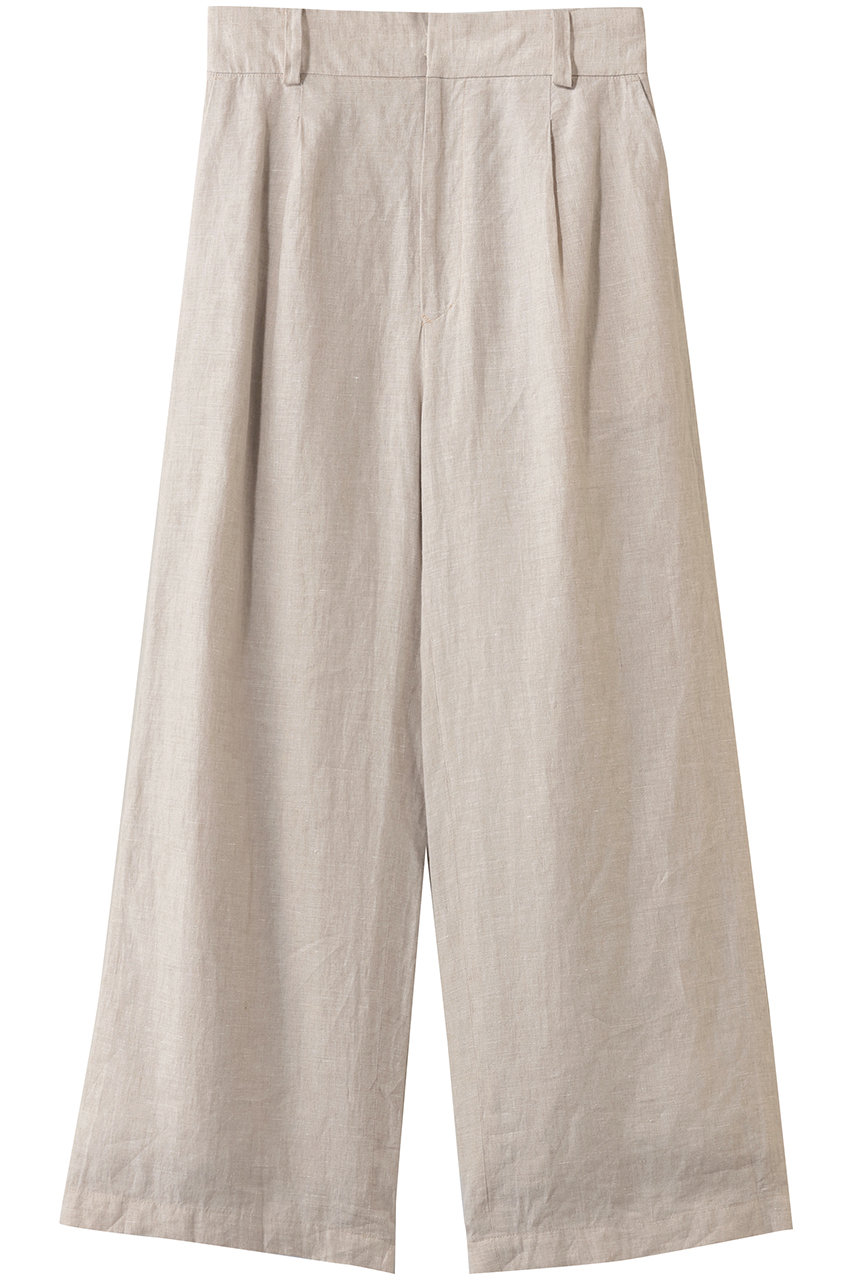 ティッカ/TICCAの【予約販売】リネンワイドタックパンツ(ベージュ/0261416414)