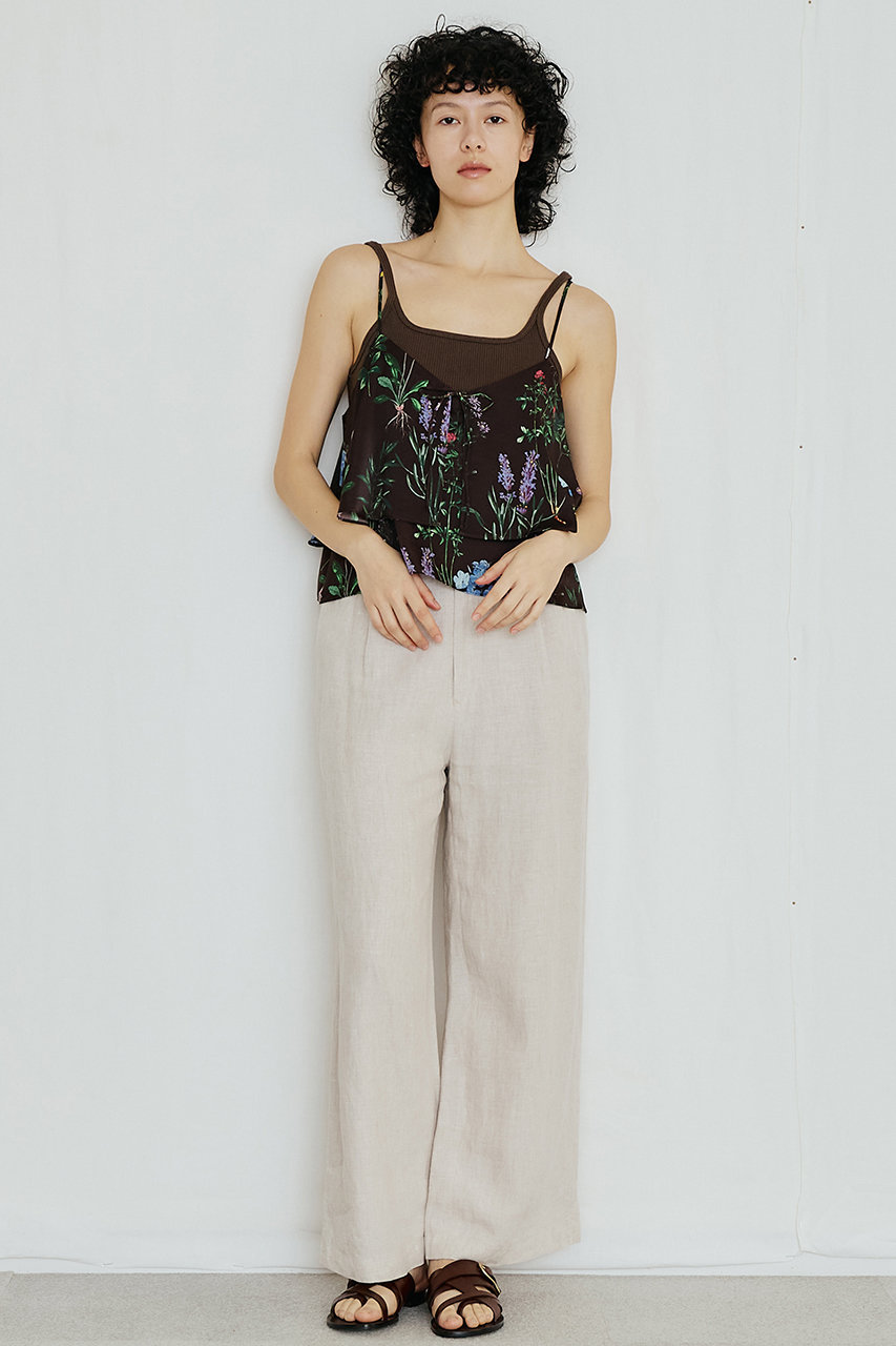 TICCA(ティッカ)｜【予約販売】2wayフラワープリントビスチェ/ネイビー