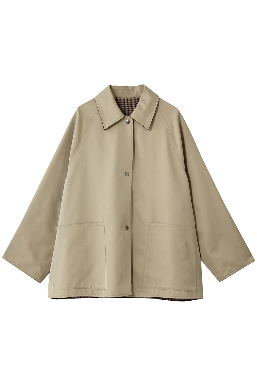 ティッカ/TICCAの【予約販売】リバーシブルショートコート(ベージュ×モカチェック/0263410031)