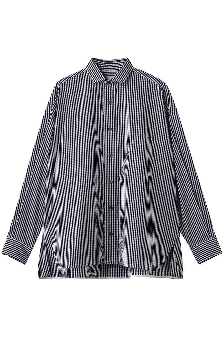 ティッカ/TICCAの【予約販売】スクエアビッグシャツ(ブラックギンガム/0263401101)