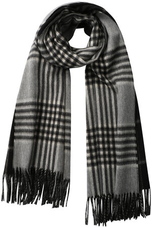 【UNISEX】Check×Check ダブルフェイスカシミヤストール