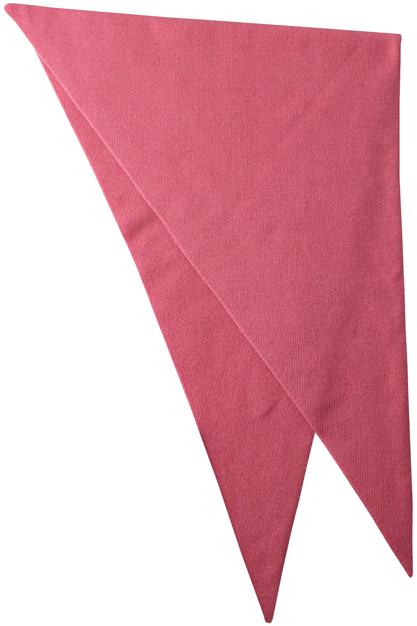 Asauce Meler アソース メレ ミドルゲージカシミヤシームレストライアングルニットスカーフ ピンク の通販 Elleshop エル ショップ