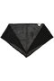 ドライシルクトライアングルニットスカーフ アソース メレ/ASAUCE MELER ブラック