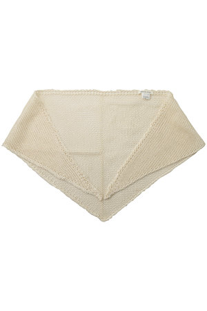 アソース メレ/ASAUCE MELERのドライシルクトライアングルニットスカーフ(140100/140103)