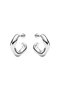 Anil Hoop ピアス Small（ペア） マリア ブラック/MARIA BLACK シルバー