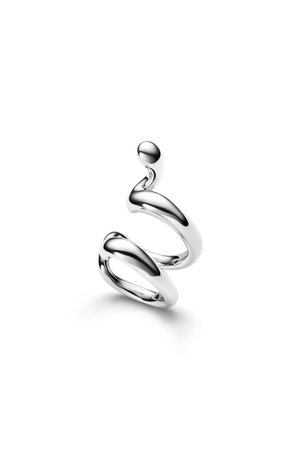 マリア ブラック/MARIA BLACKのWhirl Ear Cuff Silver ピアス（片耳用）(150100/150101)