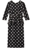 【Loulou Willoughby】ドットパフスリーブワンピース