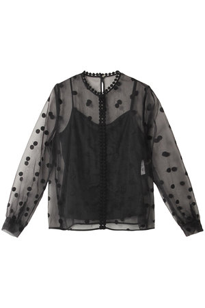 アルアバイル/allurevilleの【Loulou Willoughby】オーガンドットブラウス