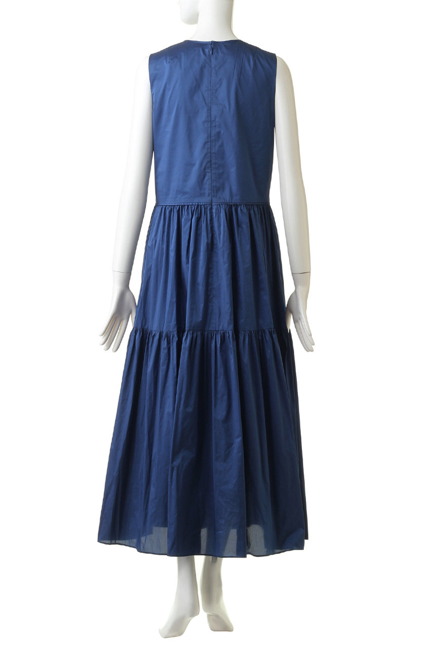 Allureville アルアバイル Loulou Willoughby シャンブレータフタティアードワンピース ブルー の通販 Elleshop エル ショップ