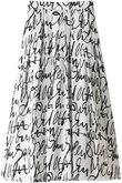 グラフィティプリントタックスカート