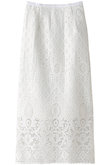 【LOULOU WILLOUGHBY】パネルレースロングスカート