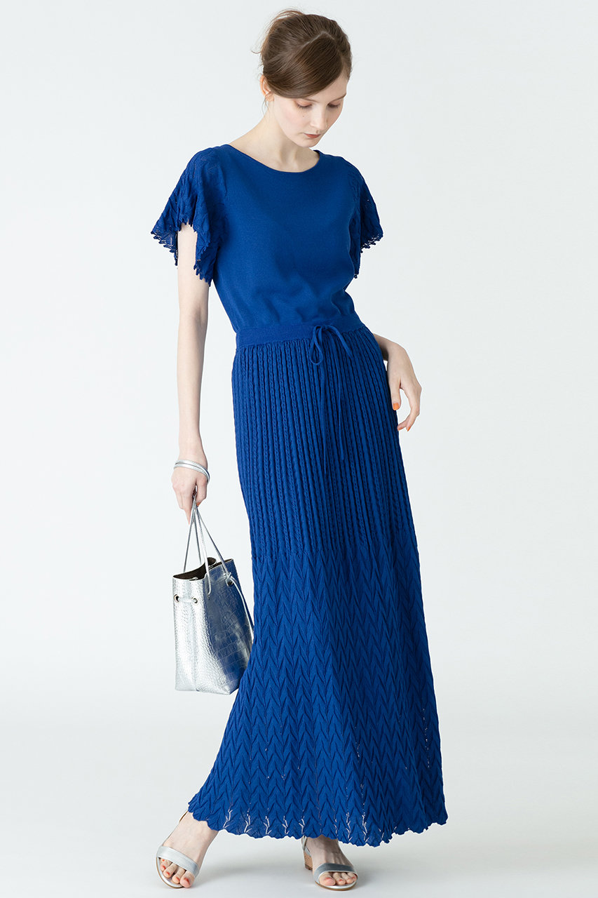 Allureville アルアバイル Loulou Willoughby レーシィニットワンピース ブルー の通販 Elleshop エル ショップ Allureville アルアバイル Loulou Willoughby レーシィニットワンピース ブルー の通販 Elleshop エル ショップ