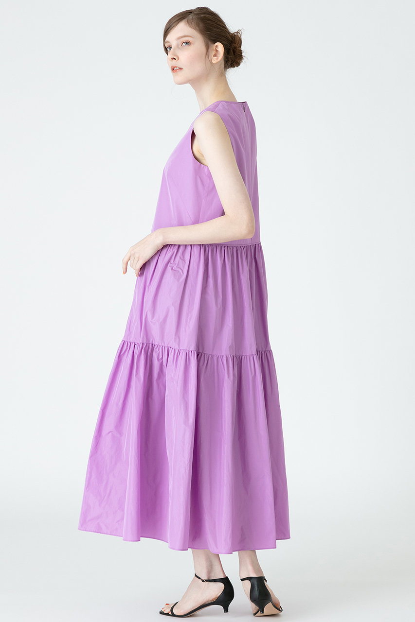 Allureville アルアバイル Loulou Willoughby マイクロタフタティアードワンピース ラベンダー の通販 Elleshop エル ショップ