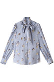 【LOULOU WILLOUGHBY】ヴィンテージフラワーフリルブラウス【オンラインショップ限定】