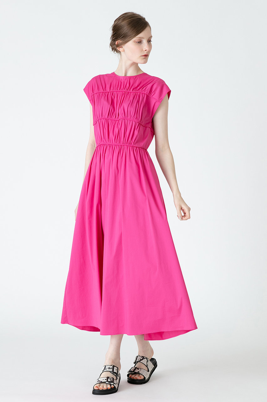 Allureville アルアバイル Loulou Willoughby C Nブロードギャザーワンピース ピンク の通販 Elleshop エル ショップ