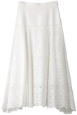 【Loulou Willoughby】エンブロイダリーフレアスカート