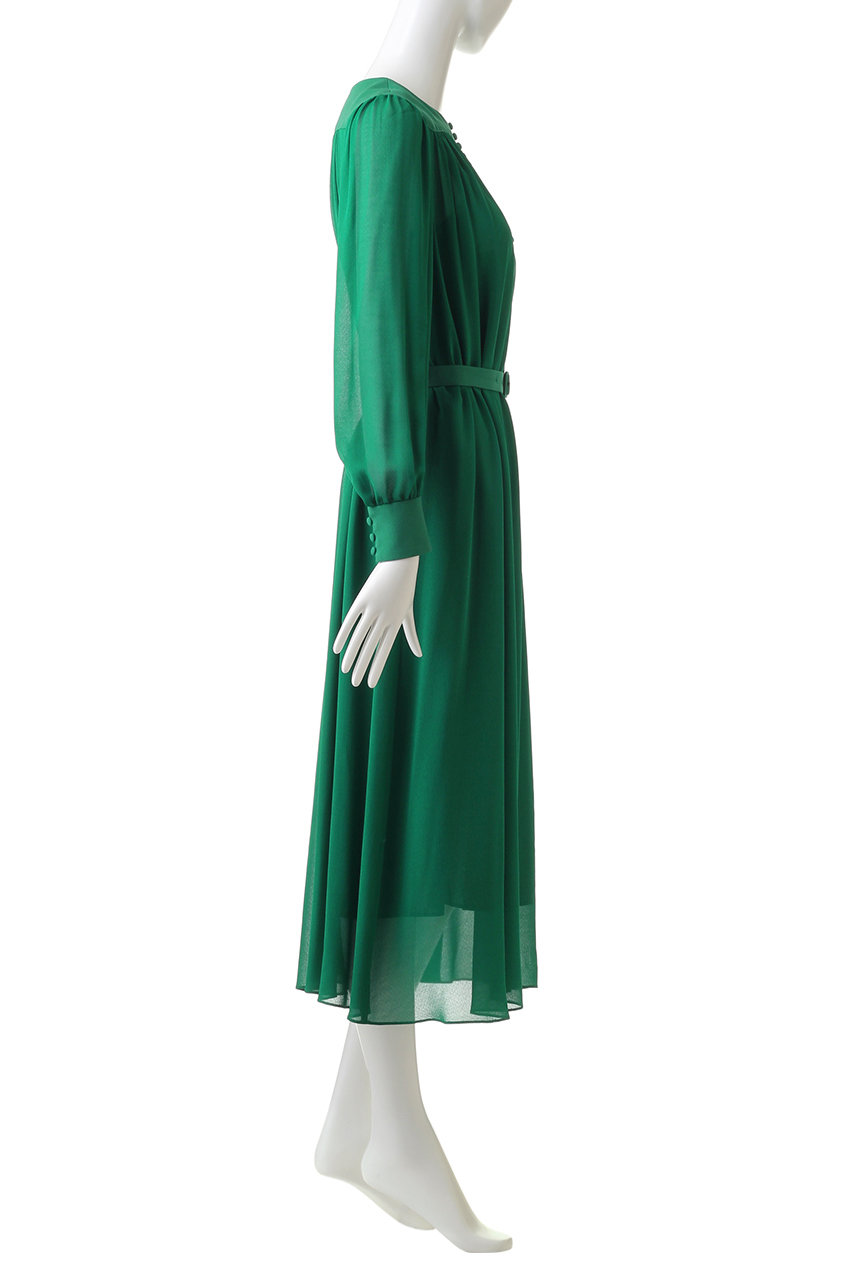 Allureville アルアバイル Loulou Willoughby シルックジョーゼットワンピース グリーン の通販 Elleshop エル ショップ