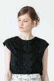【LOULOU WILLOUGHBY】レーストリミングブラウス