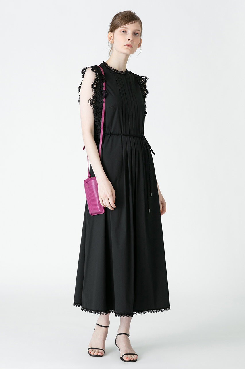 Allureville アルアバイル Loulou Willoughby レーストリミングワンピース ブラック の通販 Elleshop エル ショップ