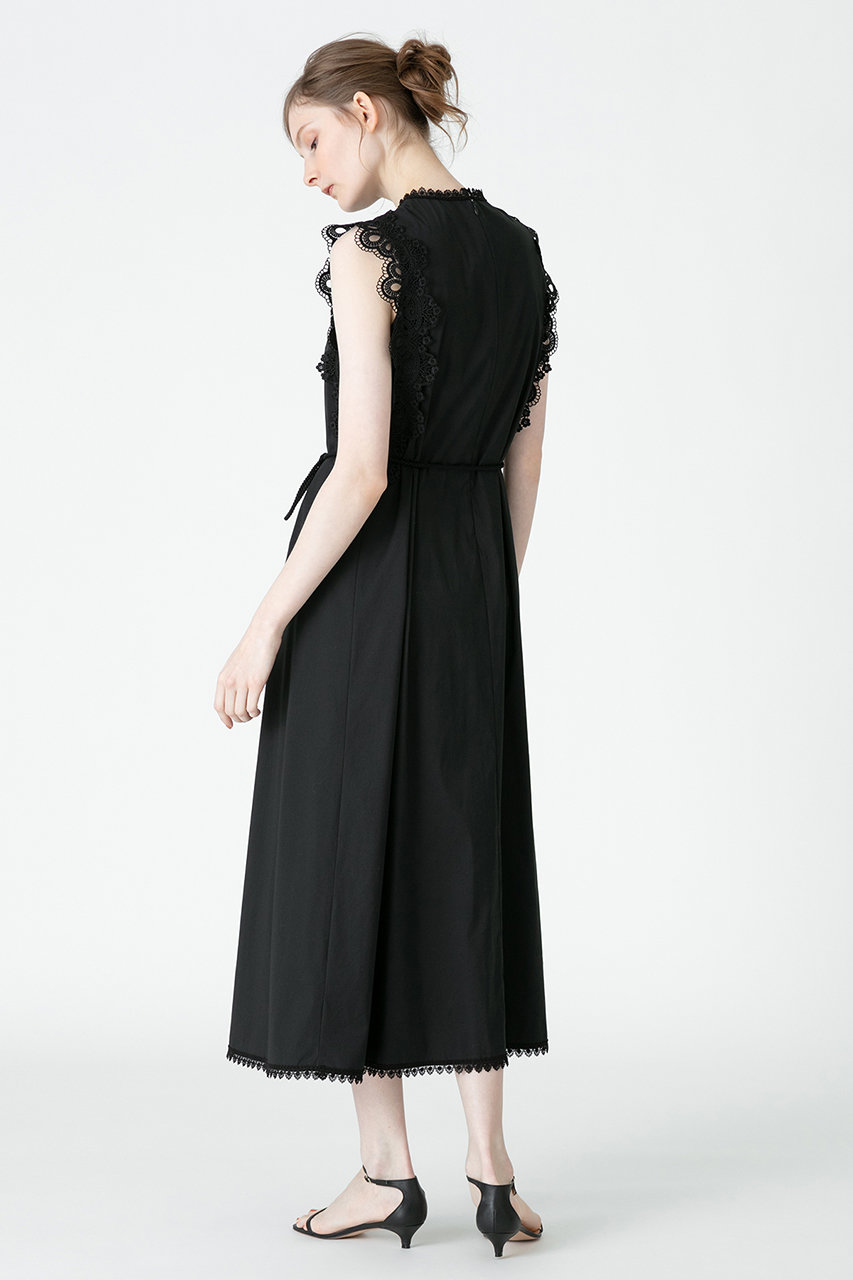 Allureville アルアバイル Loulou Willoughby レーストリミングワンピース ブラック の通販 Elleshop エル ショップ