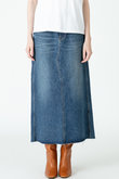 【HEALTHY】PLUM DENIM マキシスカート