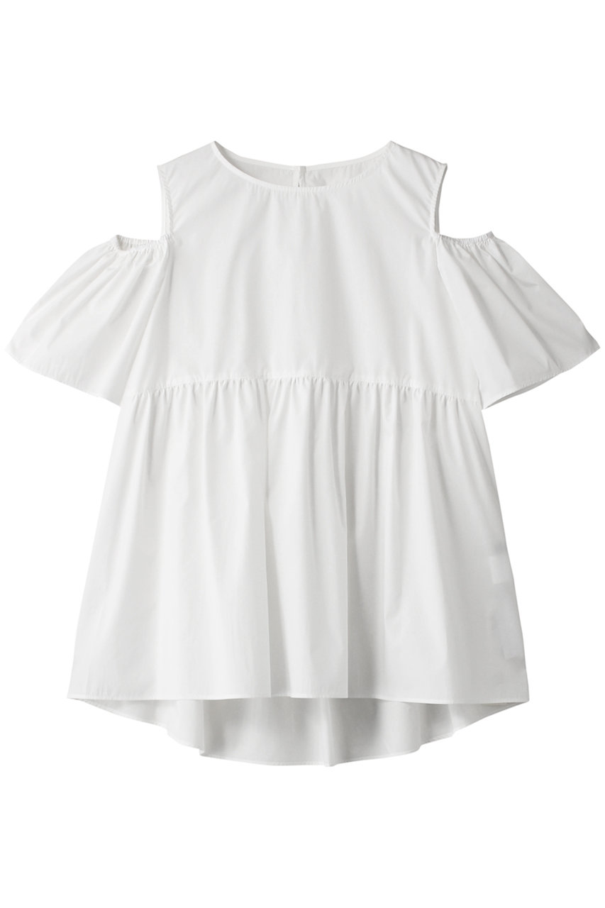 Allureville アルアバイル オープンショルダーブラウス ホワイト の通販 Elleshop エル ショップ