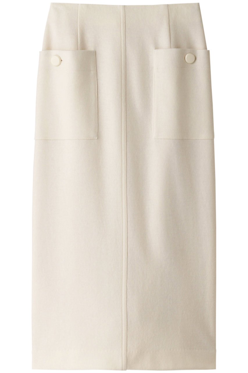 アルアバイル/allurevilleのカラーメルトン釦付キタイトスカート(オフホワイト/20231011050-61-020)