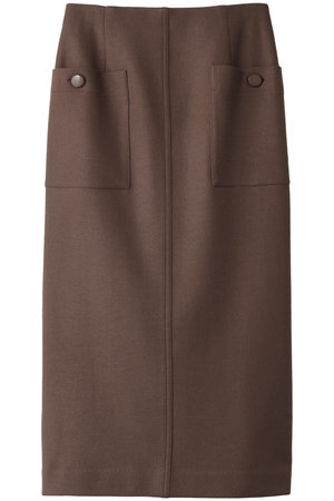 アルアバイル/allurevilleのカラーメルトン釦付キタイトスカート(110700/110703)