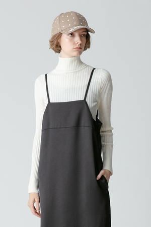 アルアバイル/allurevilleの釦ディティール2WAYネックリブプルオーバー(110300/110301)