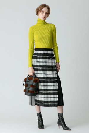 アルアバイル/allurevilleの釦ディティール2WAYネックリブプルオーバー(110300/110301)