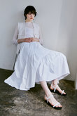 バイヤス切替ギャザースカート