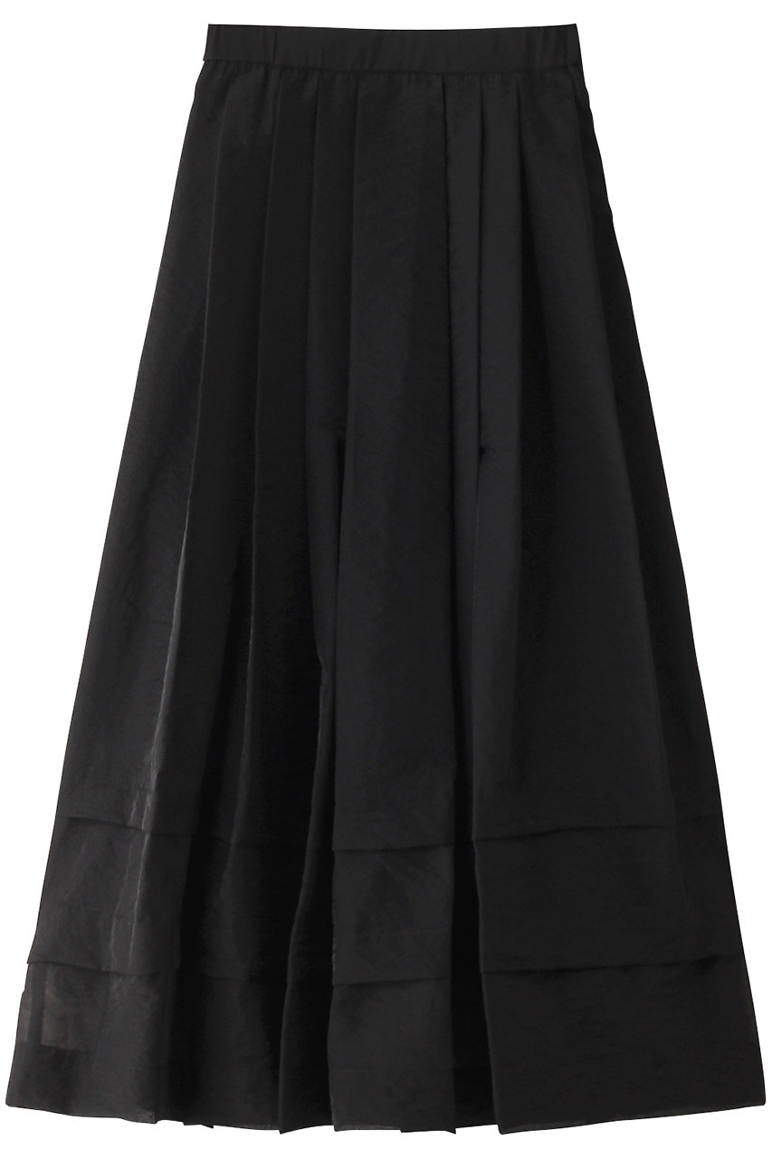 アルアバイル/allurevilleのシアーオーガンタックギャザースカート(ブラック/20241011290-61-020)