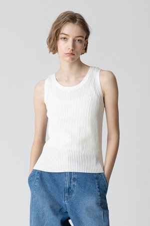 アルアバイル/allurevilleの2WAY RIB TANK(110300/110301)