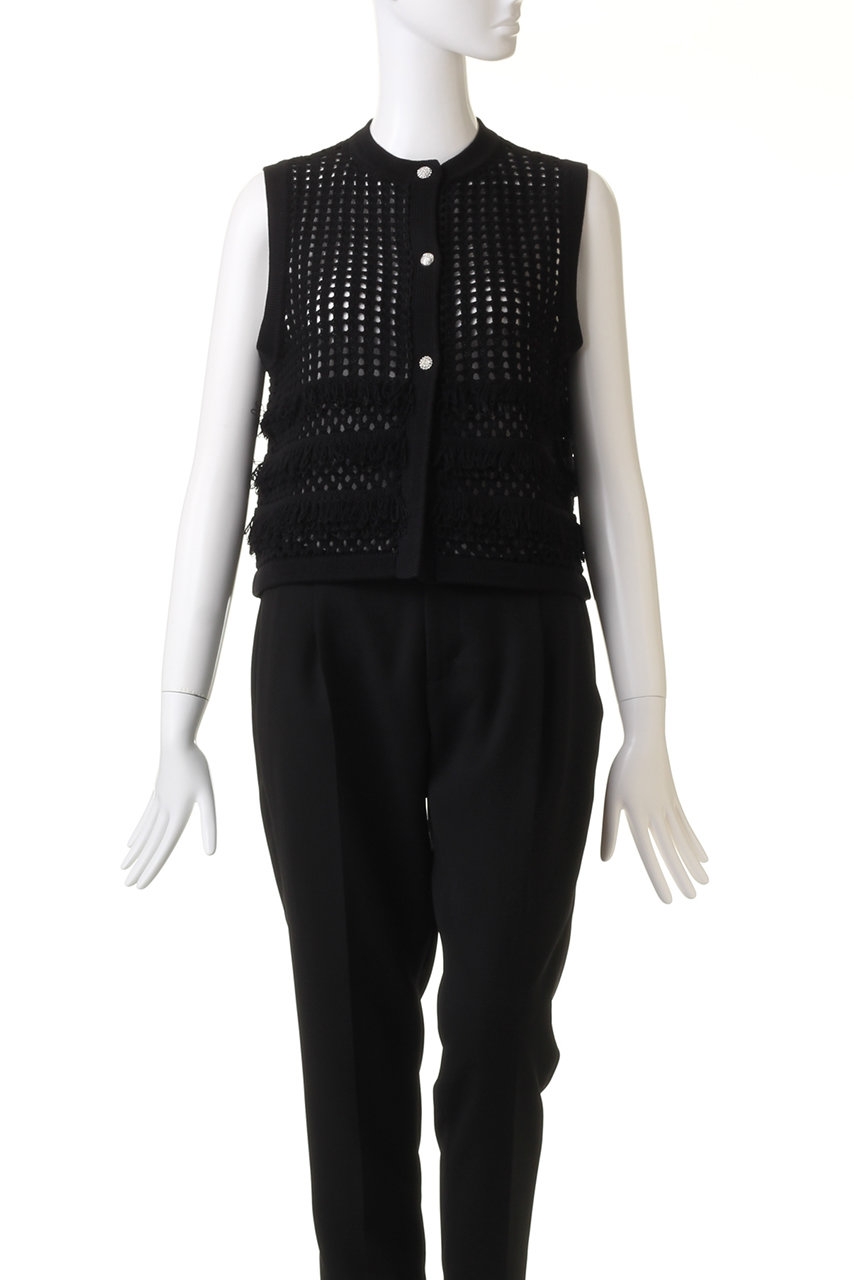 LOULOU WILLOUGHBY】フリンジクロッシェジレアルアバイル