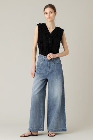 アルアバイル/allurevilleの【Loulou Willoughby】デニムバギーパンツ(110600/110604)