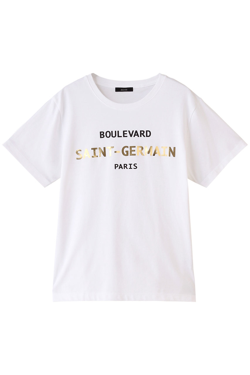 allureville 箔ロゴTEE B (オフホワイト, 2) アルアバイル ELLE SHOP allureville 箔ロゴTEE B (オフホワイト, 2) アルアバイル ELLE SHOP