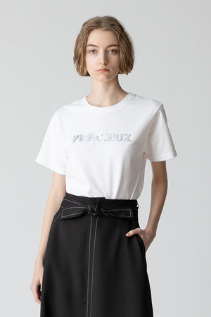 allureville トップ albacieloロゴtシャツ tシャツ カットソー 2 ブラック