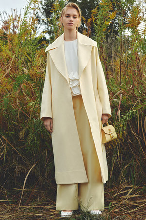 アルアバイル/allurevilleの【LOULOU WILLOUGHBY】ギャバビッグシルエットコート(110900/110903)