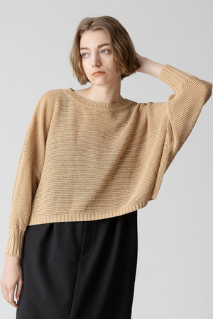 アルアバイル/allurevilleのドロップ天竺クロップドプルオーバー(110300/110301)