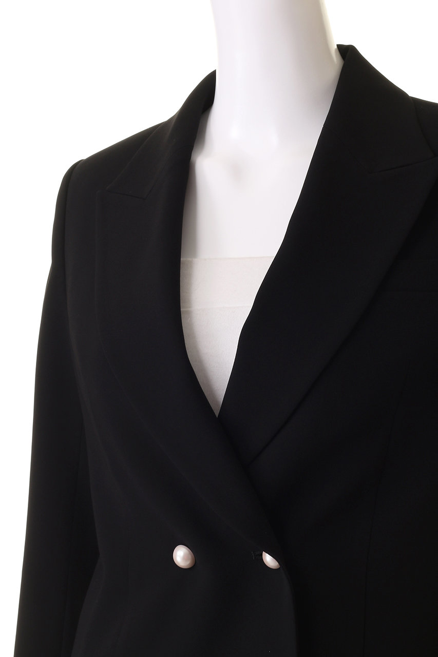 【美品】LOULOU WILLOUGHBY パール テーラードジャケット 黒 LOULOU WILLOUGHBY（ルルウィルビー）の「【LOULOU WILLOUGHBY