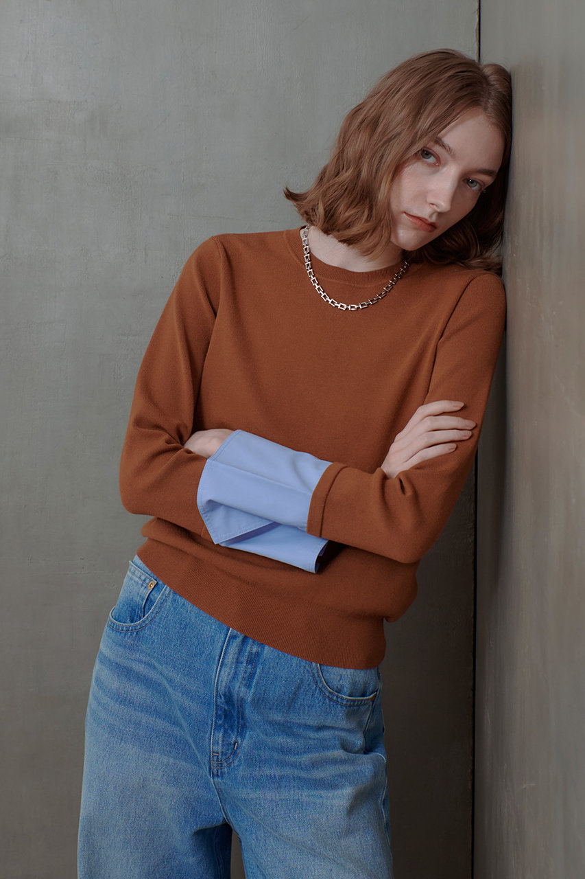 allureville アルアバイル リブスクエアプルオーバー 23AW　美品 20251016200_8dea5035994c64b69f