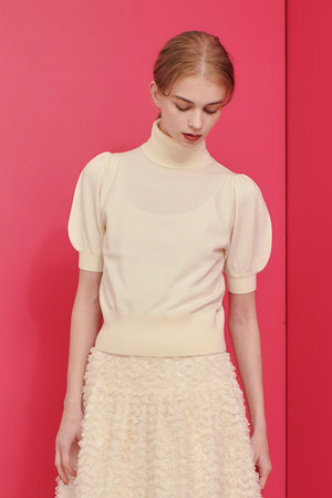 アルアバイル/allurevilleの【Loulou Willoughby】タートルハーフスリーブプルオーバー(110300/110301)