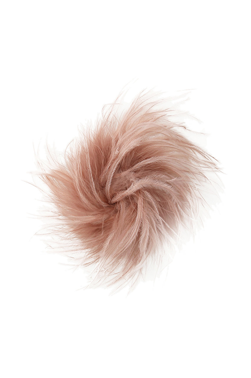 アルアバイル/allurevilleの【EXQUISITE J】FEATHER BROOCH(ピンクベージュ/22242253360-96-770)