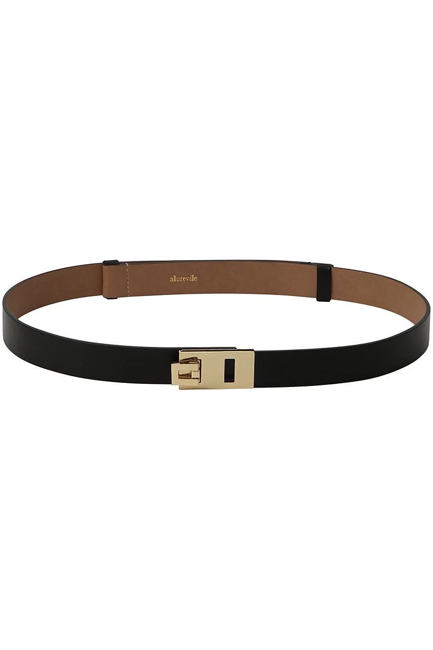 アルアバイル/allurevilleの2WAYスクエアバックルベルト(ブラック/20242055020-95-770)