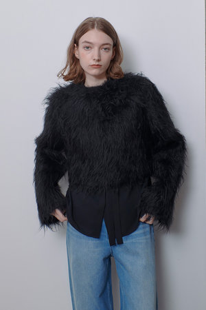 アルアバイル/allurevilleのミンクファーボトルネックプルオーバー(110300/110301)