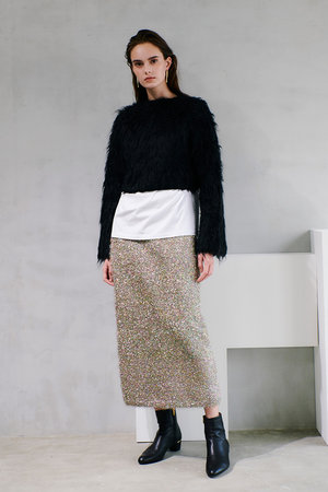 アルアバイル/allurevilleのマルチラメシャギースカート(110700/110703)