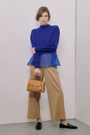 アルアバイル/allurevilleのウールライクフランネルヨークレスパンツ(110600/110601)